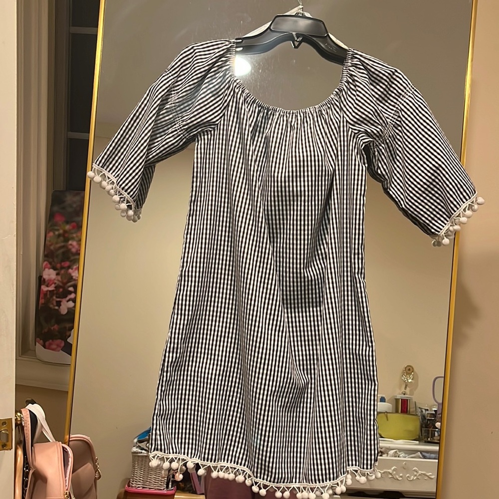 Stunning off the shoulder cover up for the beach and pool